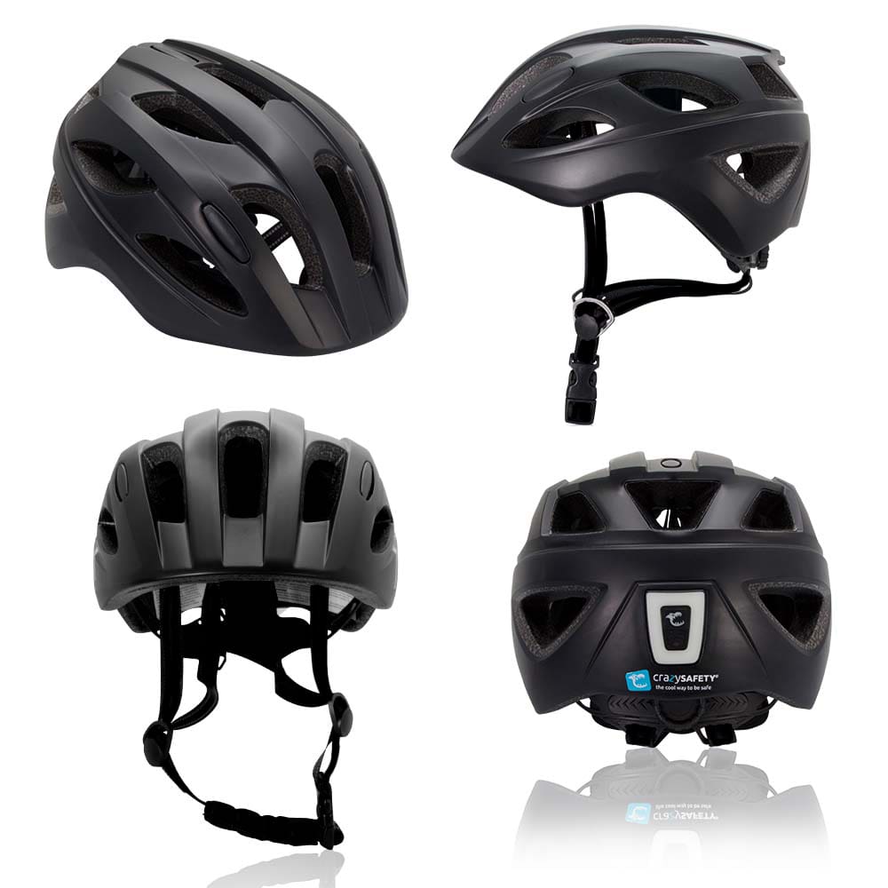 Casco De Bici Para Niños De 6 A 12 Años | S.w.a.t. Negro | Certificado En1078