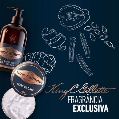 Gillette King C. Perfect Beard Regiment Kit 3-i-1 skäggset för män 1 st 1 st