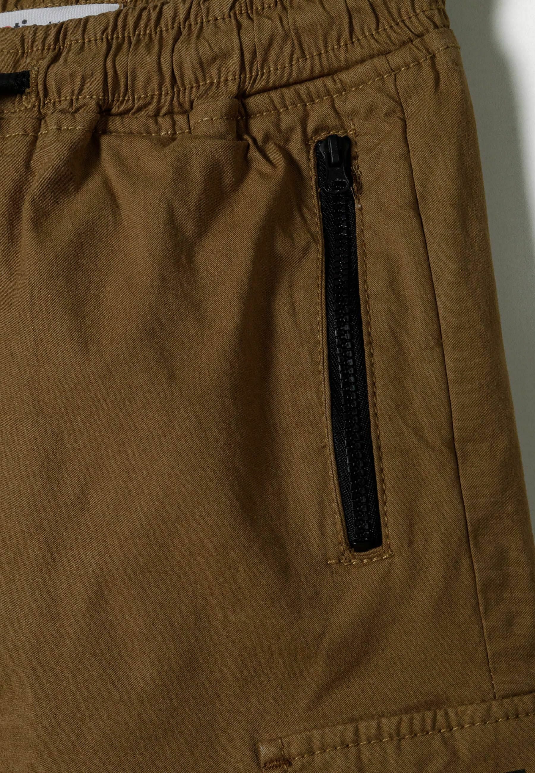 MINOTI UTILITY MET ELASTISCHE TAILLE - Cargobroek - beige