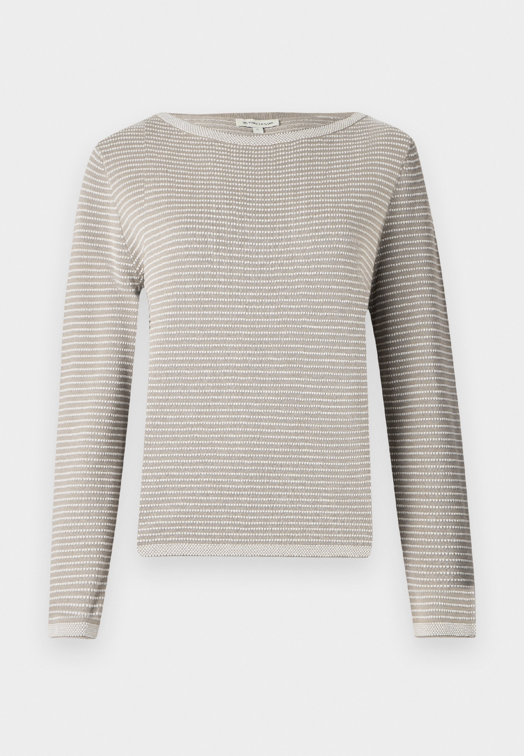 Maglione TOM TAILOR con struttura a bolle - Maglione - tortora chiaro