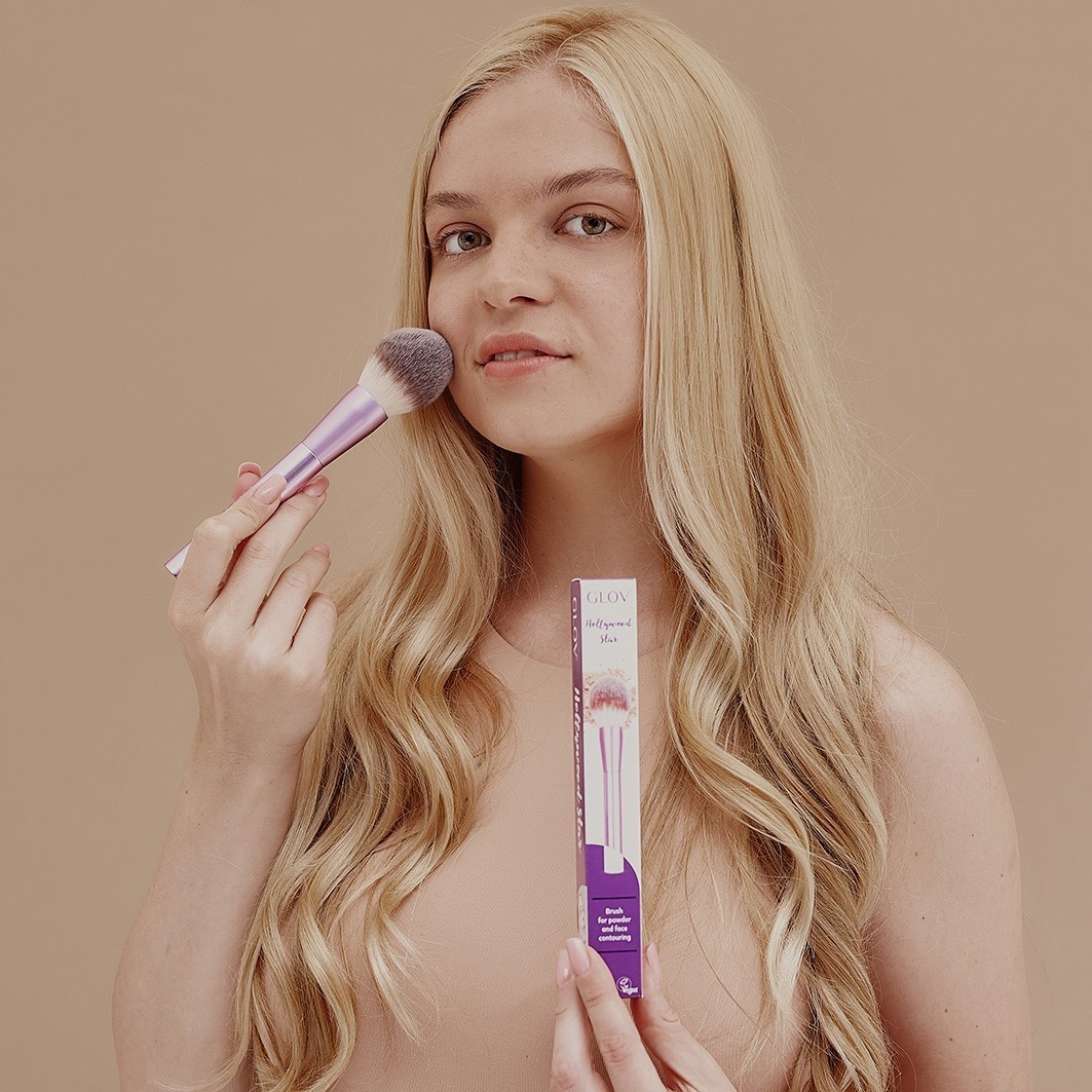 GLOV четкица за пудер за образе и пудер – 1 комад