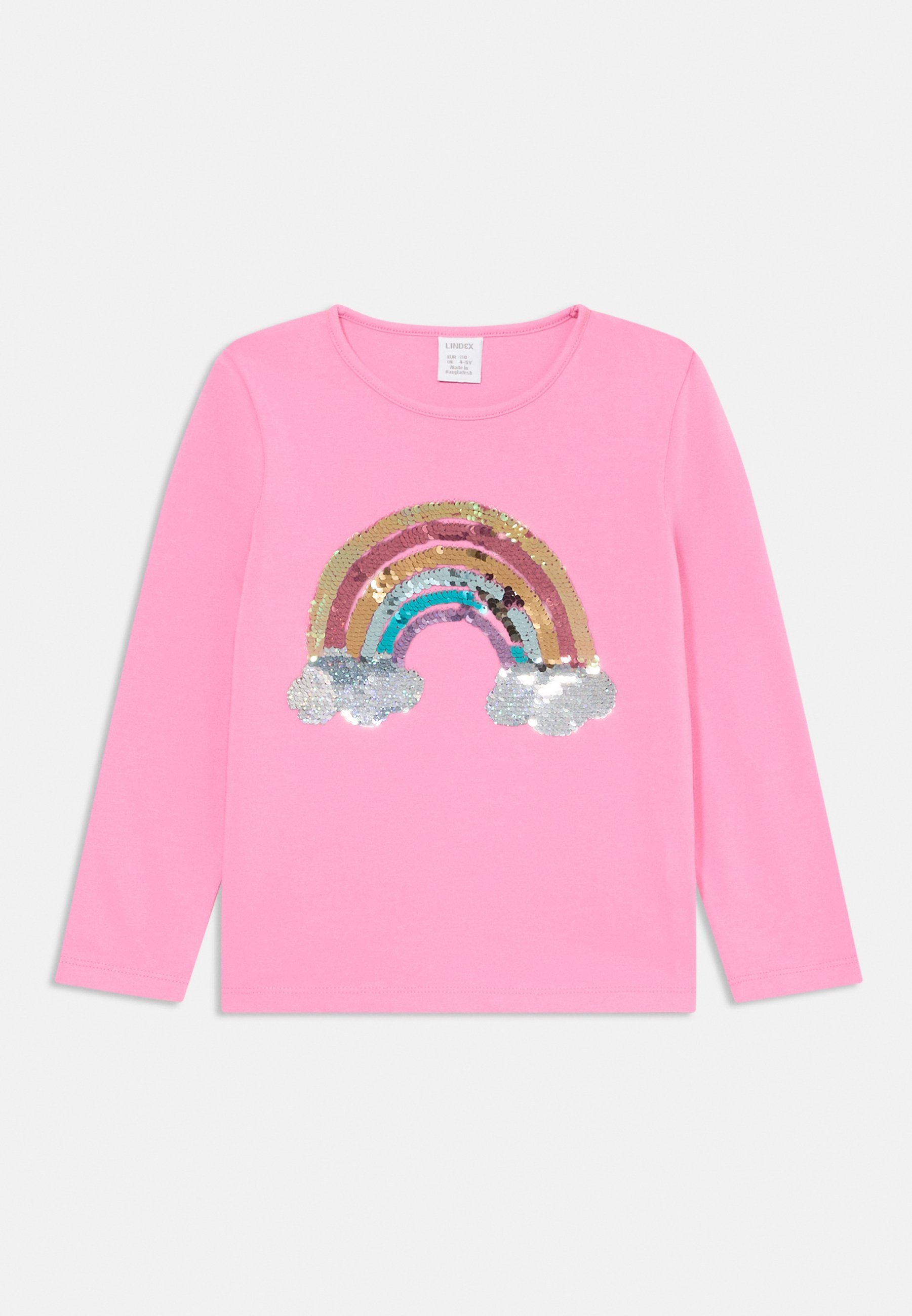 Lindex UNICORN RAINBOW SEQUINS - Top met lange mouwen - roze