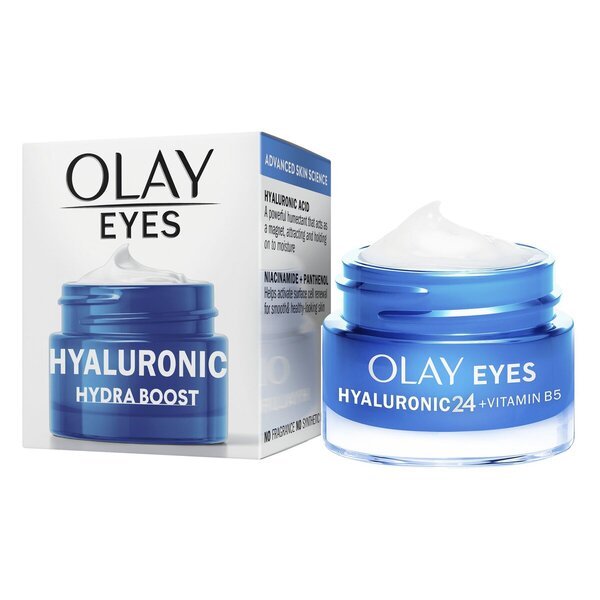 Olay gel za predel okoli oči s hialuronsko kislino 24 + vitaminom B5, 15 ml, za vse tipe kože