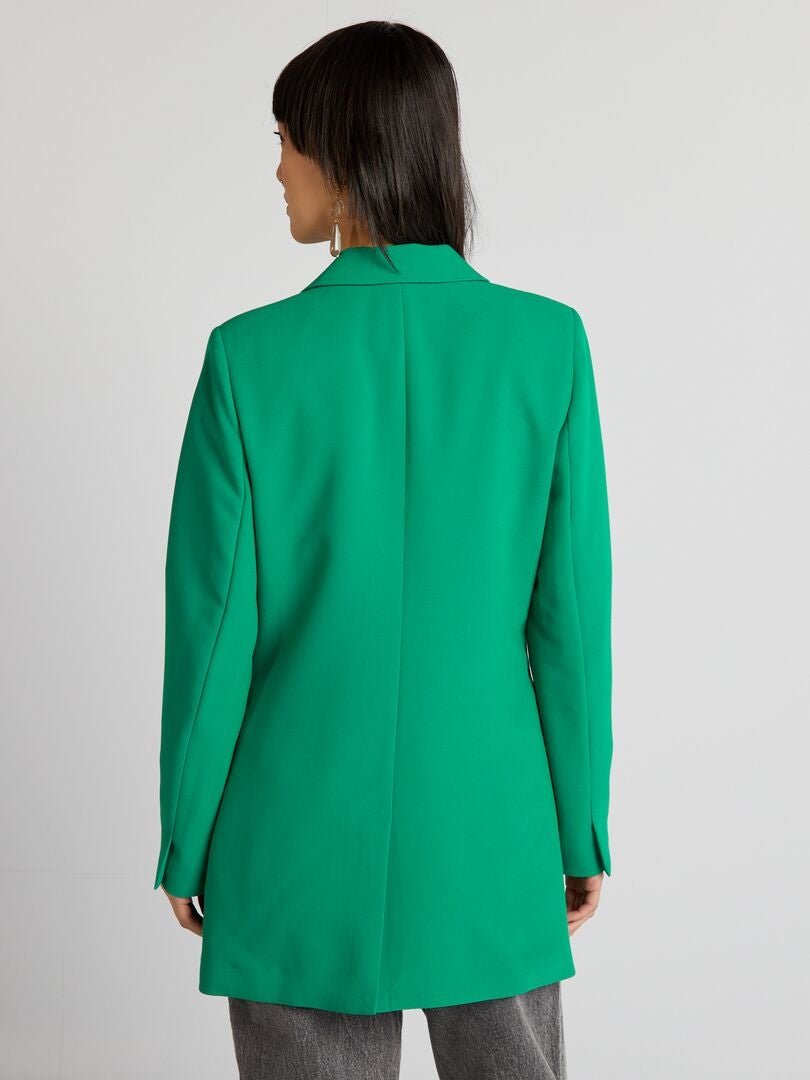 Lange colbertjas - GROEN