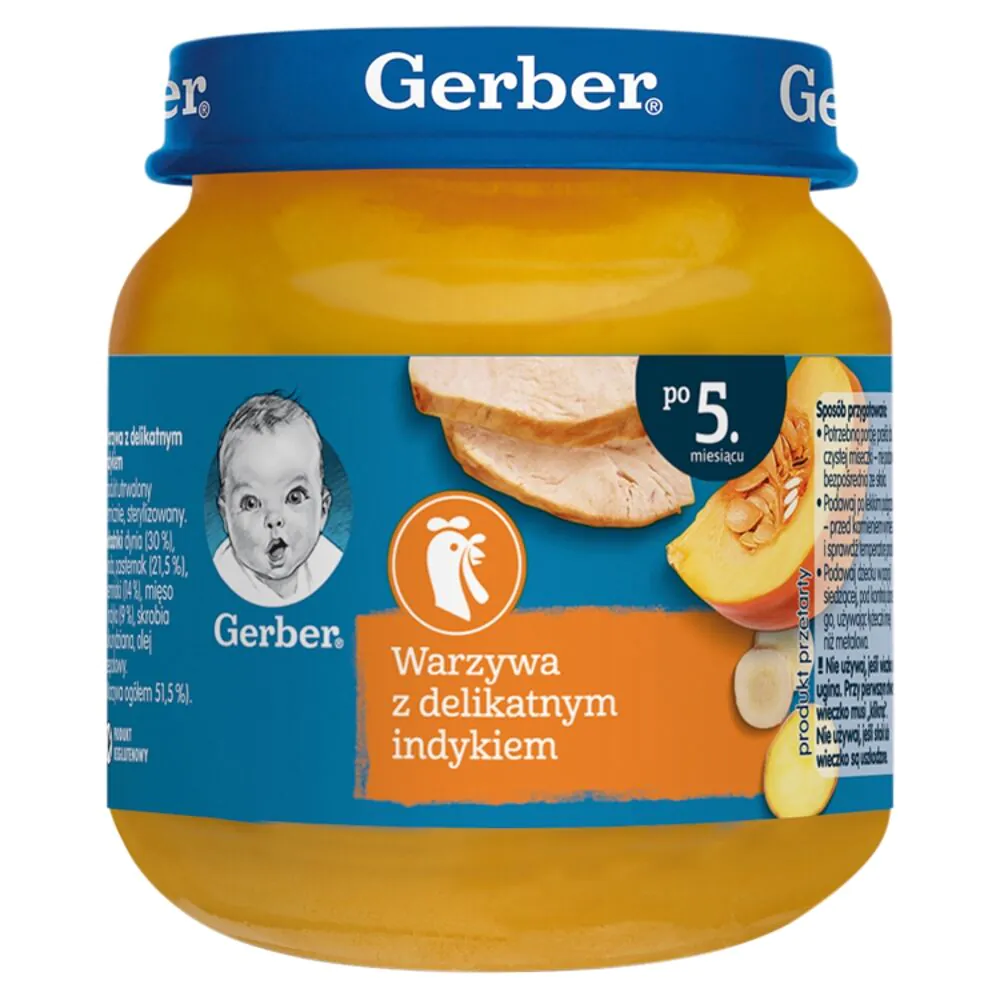 Gerber Obiad Indyk z Dynią i Ziemniakami Po 5 miesiącu