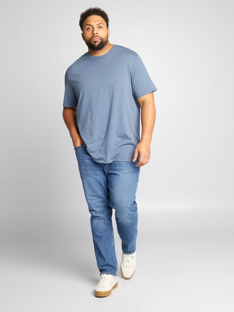 Slim fit jeans met 5 zakken - Maat L30 - Blauw