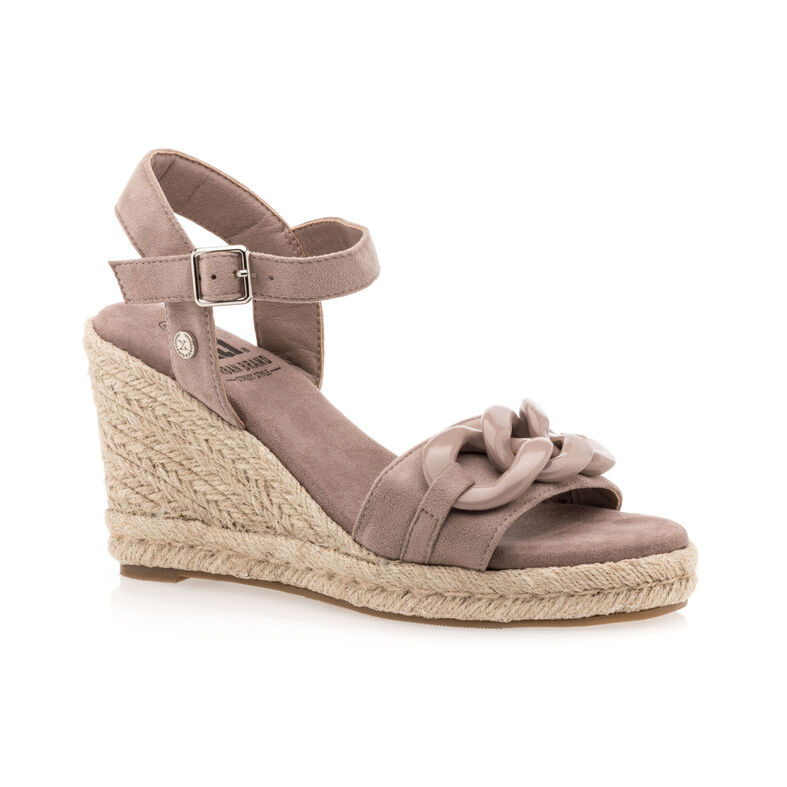 Braune Damen-Espadrilles mit Seilsohle
