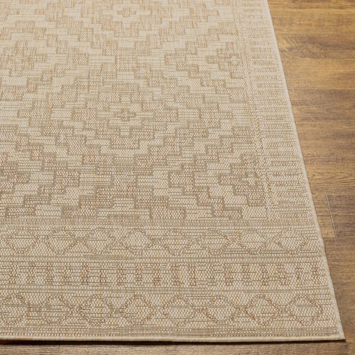 LIVABLISS Tapis d'Extérieur/Intérieur Aspect Jute TRICIA 200x275cm Beige/Ivoire