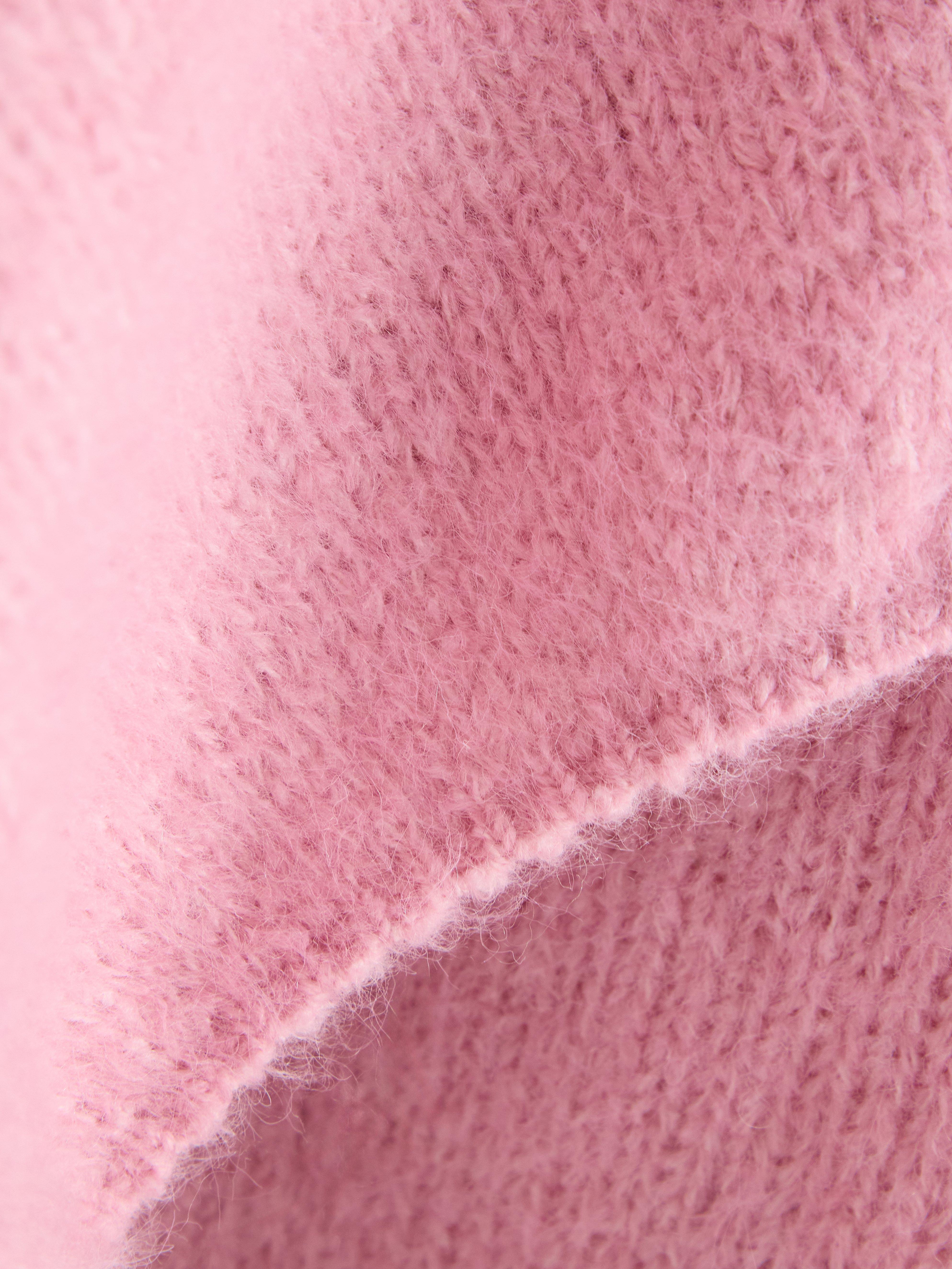 Strikket cardigan rosa