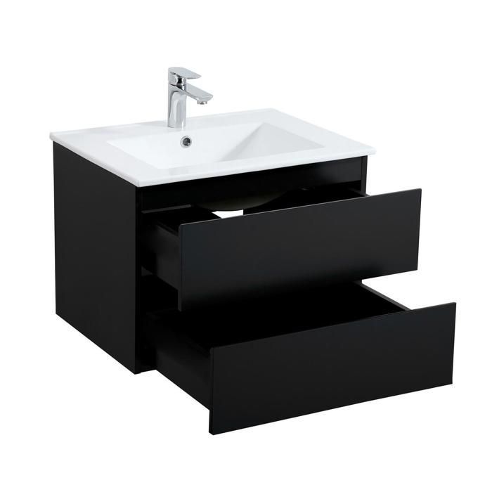 Mobile bagno singolo SORRENTO da 60 cm con rubinetto e specchio.