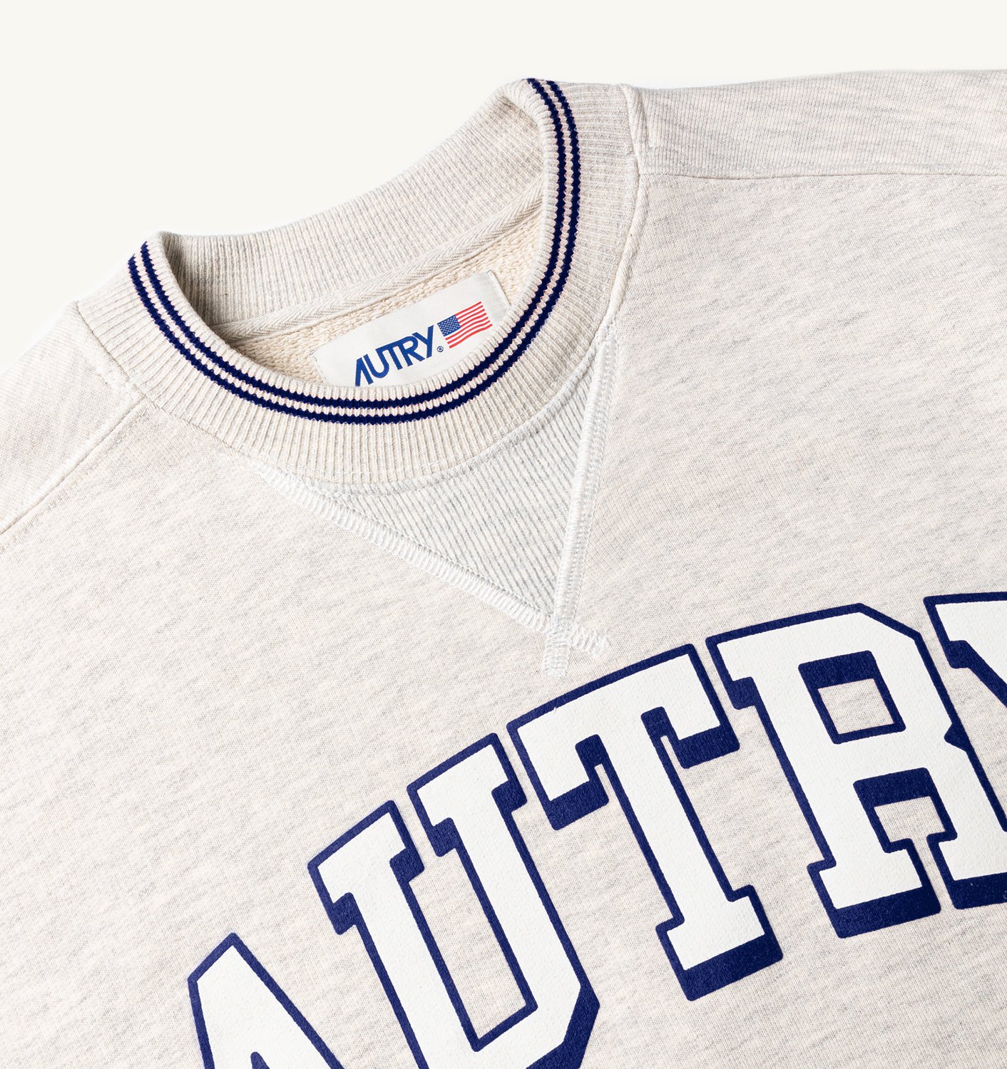 Hanorac din bumbac cu guler rotund, croială lejeră