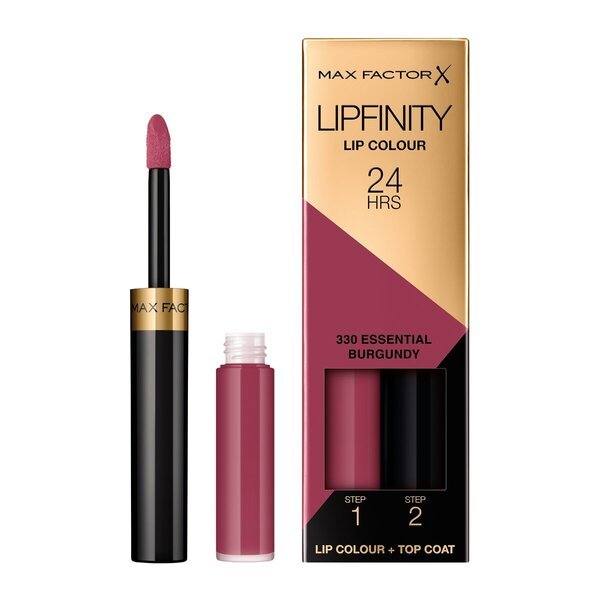 Max Factor Lipfinity Lip Colour 330 Essential Burgundy 2-stopenjska dolgoobstojna šminka 2,3 ml