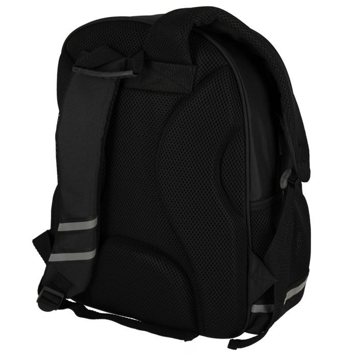 Sac à dos scolaire rembourré bleu-noir pour garçon, avec réflecteurs, pour manette de jeu 40x29x20cm, 23 l