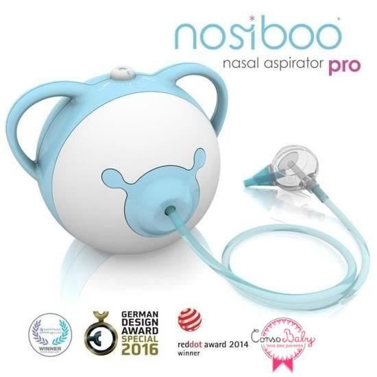 Aspirador Nasal Elétrico para Bebês NOSIBOO Pro - Azul
