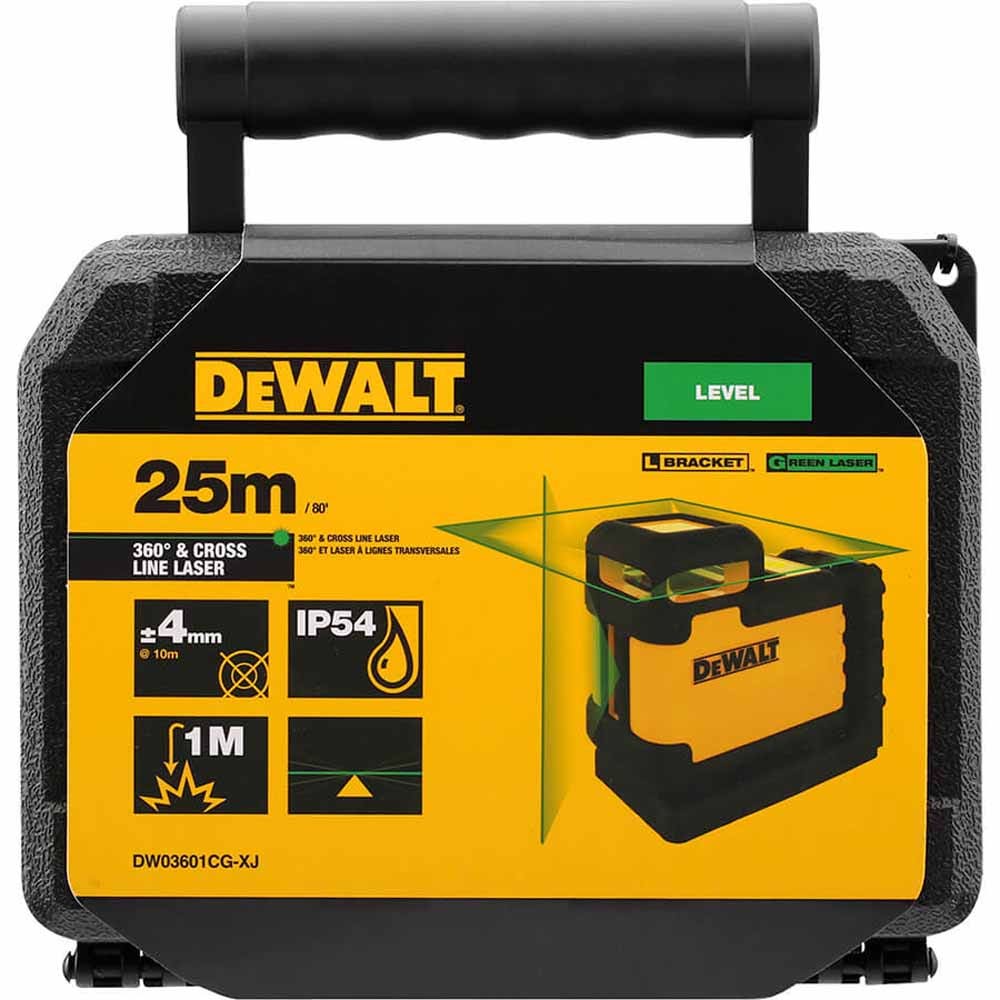 DEWALT 360-graders grønnstrålekrysslinjelaser DW03601CG-XJ