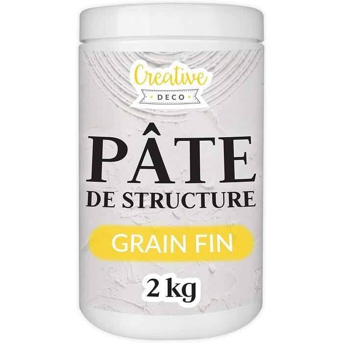 Pasta texturizada de grano fino Creative Deco 2 kg | Dibujo artístico | Pasta texturizada | Estructura de relieve | Actividad creativa