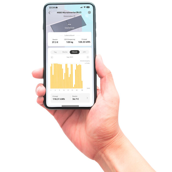 Centrală electrică bifacială pentru balcon 900W / 800W fără suport