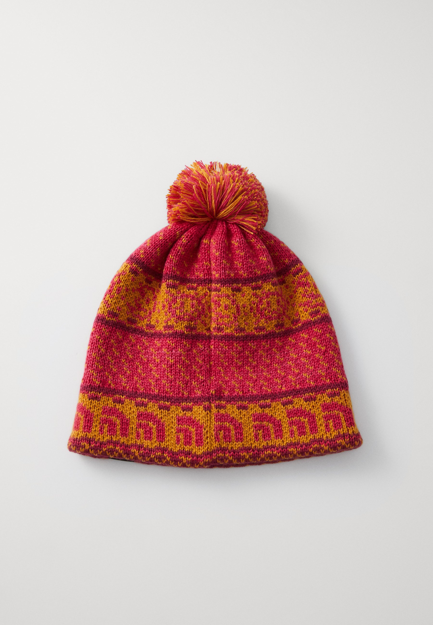 Bonnet unisexe The North Face KIDS CABIN SKI TUKE - jacquard jaune citrine
