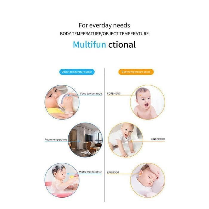 Non-contact forehead thermometer, accurate readings, digital infrared electronic thermometer for babies, children, and adults