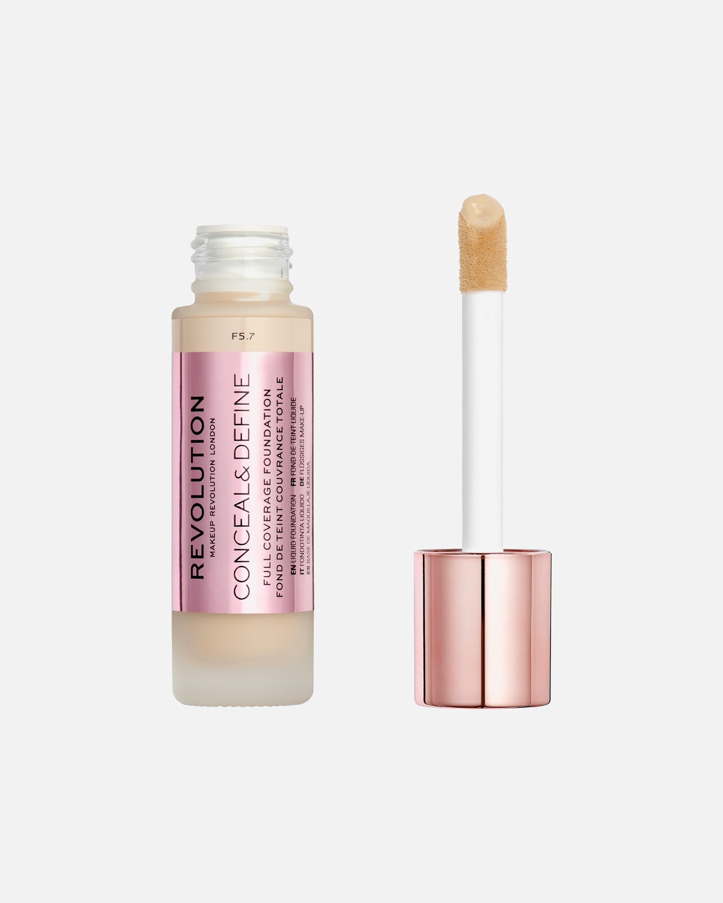 Base de maquillaje Revolution Foundation Conceal & Define – 23 ml