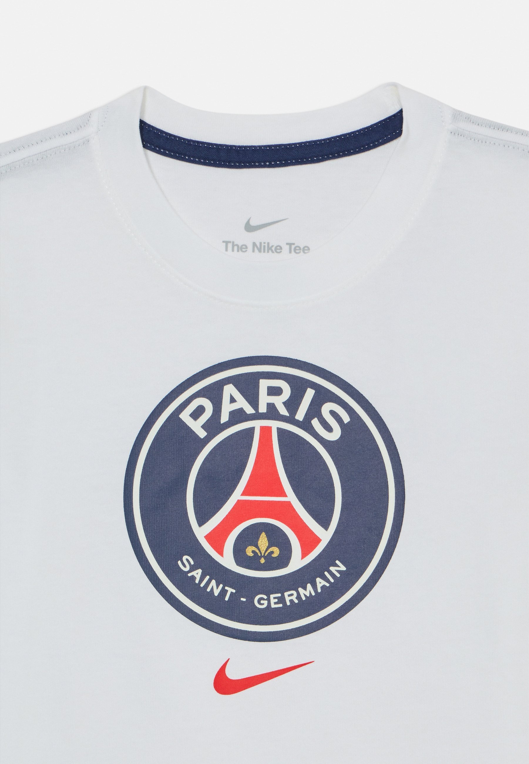 Nike Performance PARIS GERMAIN CREST TEE UNISEX - Sport-T-Shirt - weiß