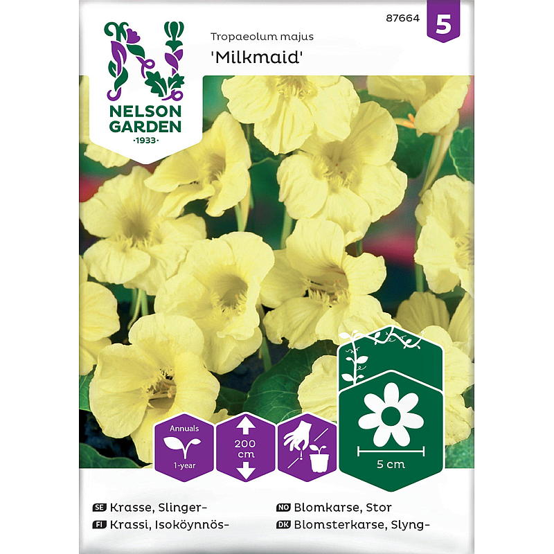 Nelson trädgårdsfrön Blomkrasse Stor, Mjölkörsört