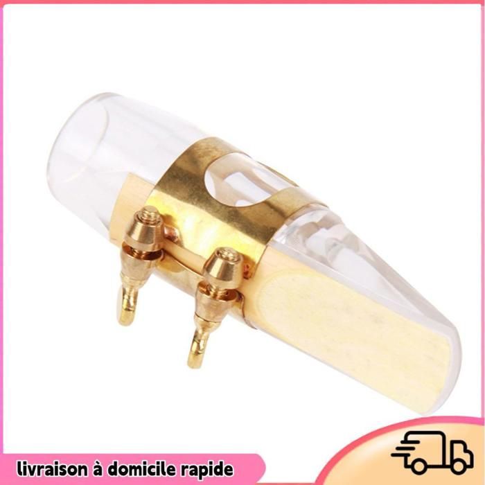 Ensemble d'embouts de saxophone professionnel – Embouchure de saxophone alto (Eb) avec capuchon, ligature et anches