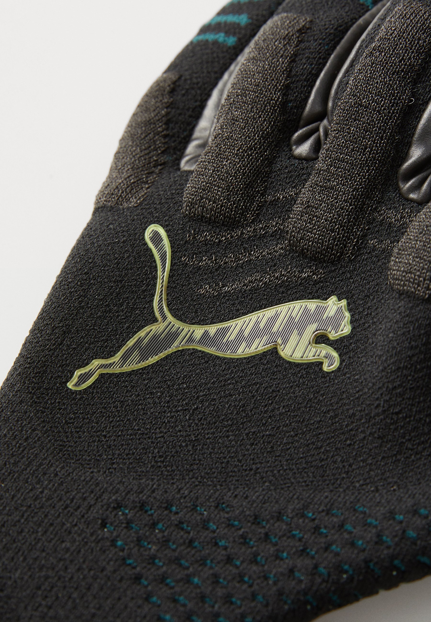Puma FUTURE ULTIMATE UNISEX - Golmanske rukavice - crne/zelene za teren/šumjasto svjetlo