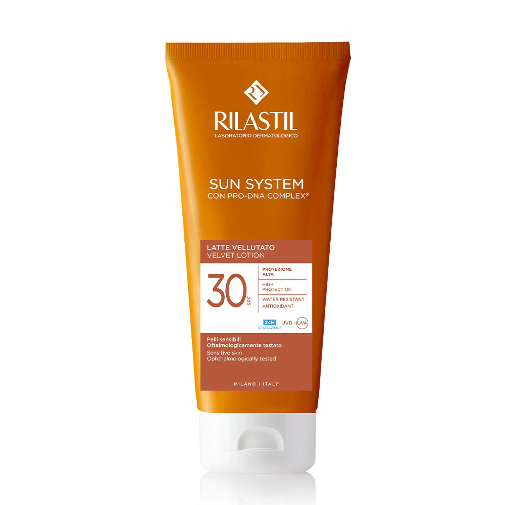 Sun System Latte Vellutato SPF30 - Latte solare corpo alta prot., Solare viso alta prot.