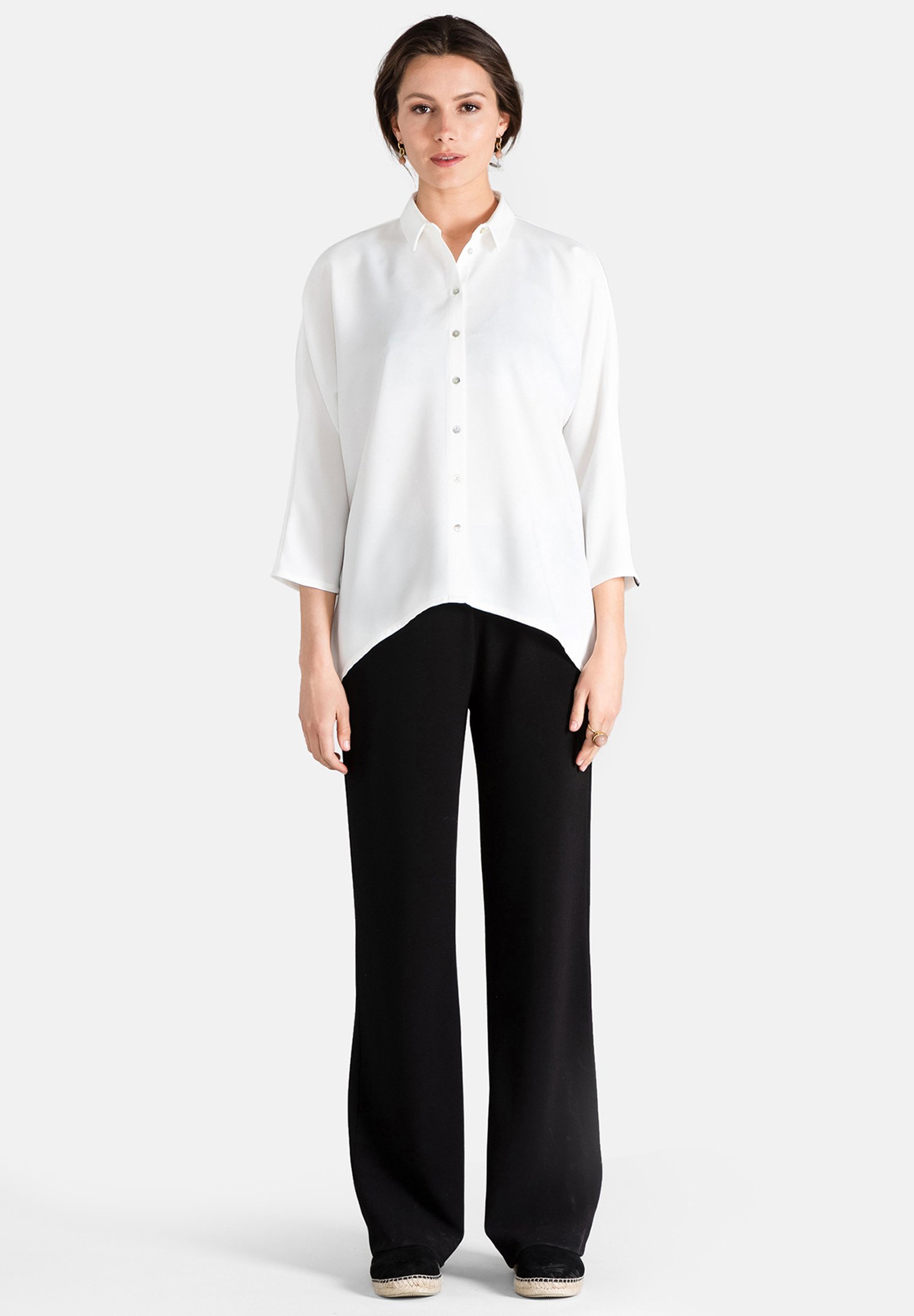 Jascha Stockholm FOUCAULT - Button-down blouse - gebroken wit