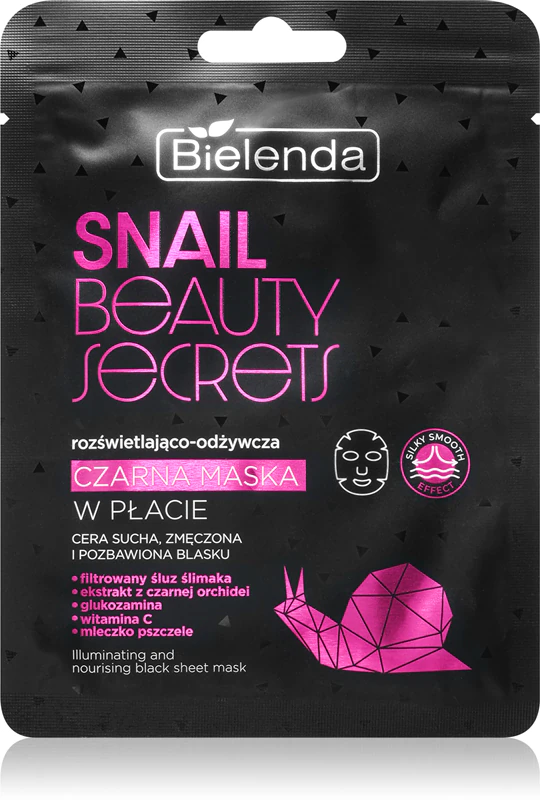 Máscara facial nutritiva Bielenda Snail Beauty Secrets para pele cansada