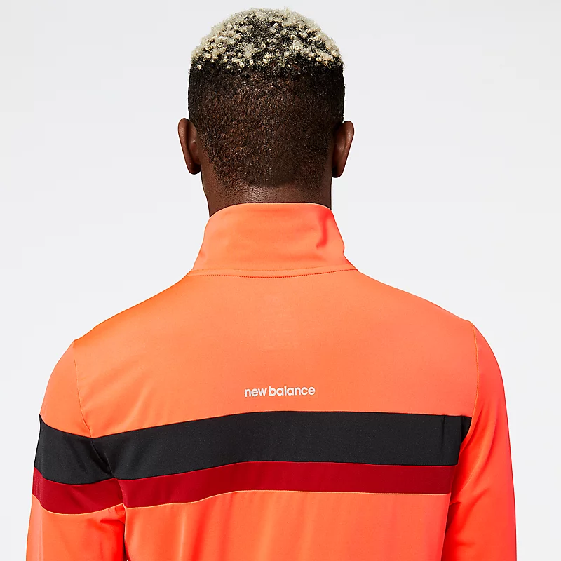 Heren Accelerate Half Zip - ELEKTRISCH ROOD