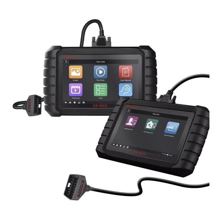 Ferramenta de diagnóstico automotivo - ICARSOFT - CR Max - Tela sensível ao toque de 7 polegadas - OBD2 multimarcas - Universal