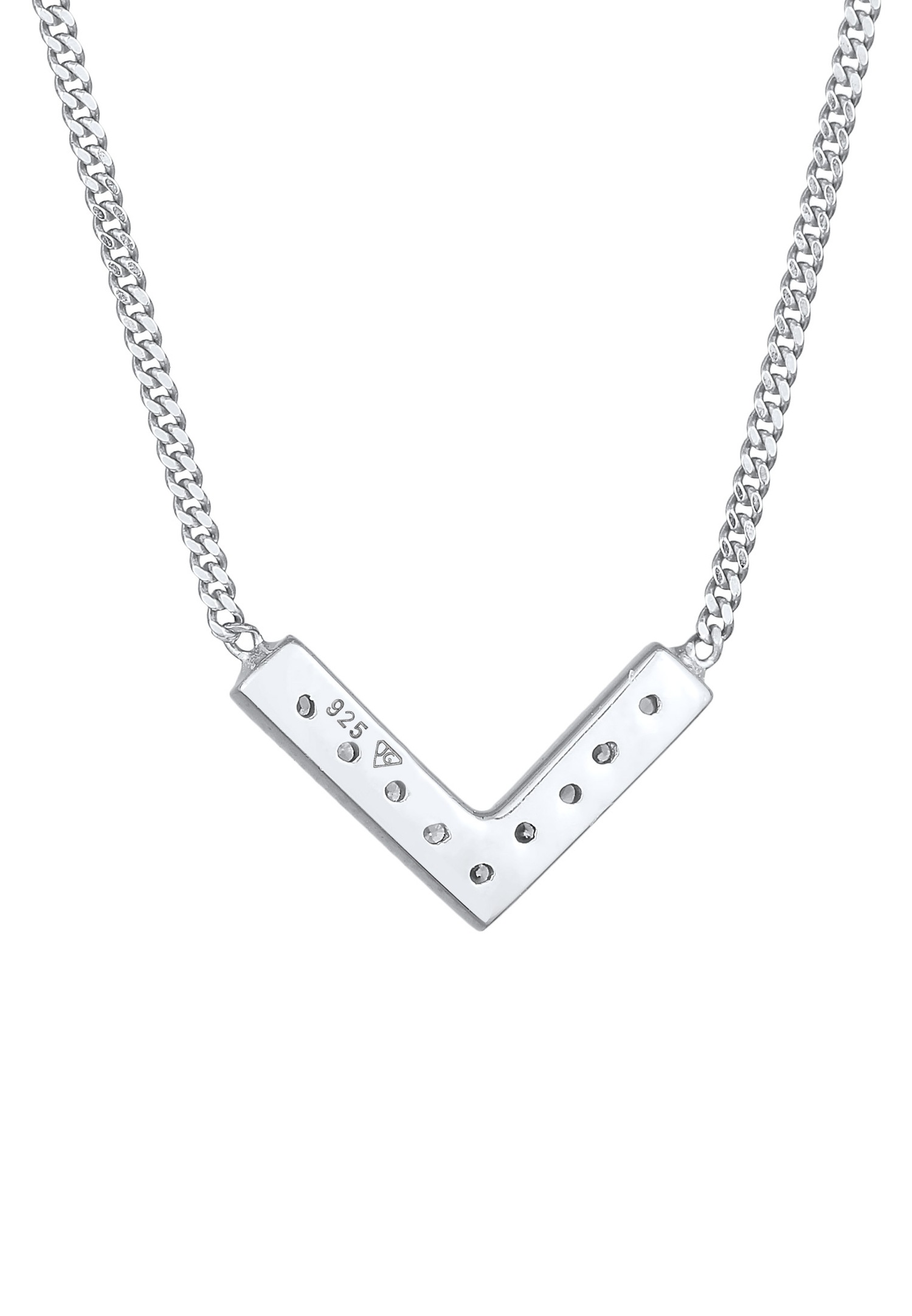 Elli Femmes Forme de V Étincelant Élégant avec Cristaux de Zirconium en argent sterling 925