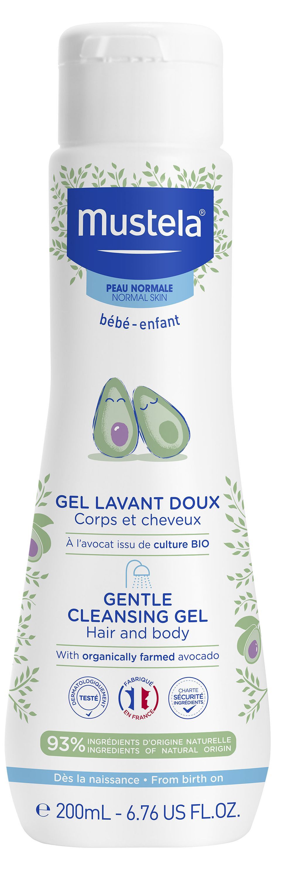 Nježni gel za kupanje za bebe Gelovi za kupanje za bebe