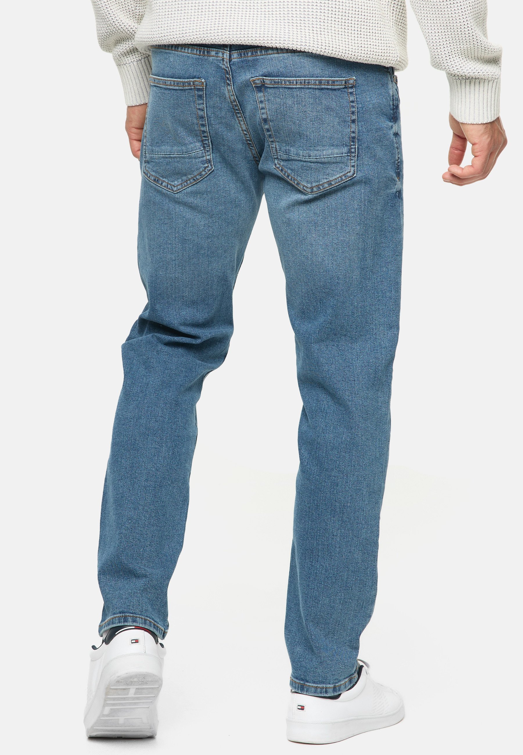 INDICODE JEANS SANTINO - Jean coupe slim - Gris foncé moyen