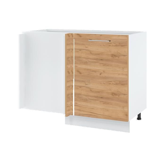 Meuble d'angle bas Bellissi Chene 1 porte L 105 cm - Cuisineandcie