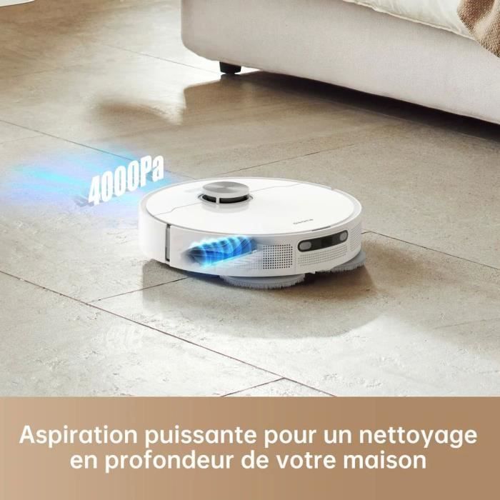 Dreame L10 PRIME - Robot aspirapolvere e lavapavimenti con stazione di svuotamento e funzione autopulente - Tecnologia LDS - Potenza di aspirazione 4000 Pa