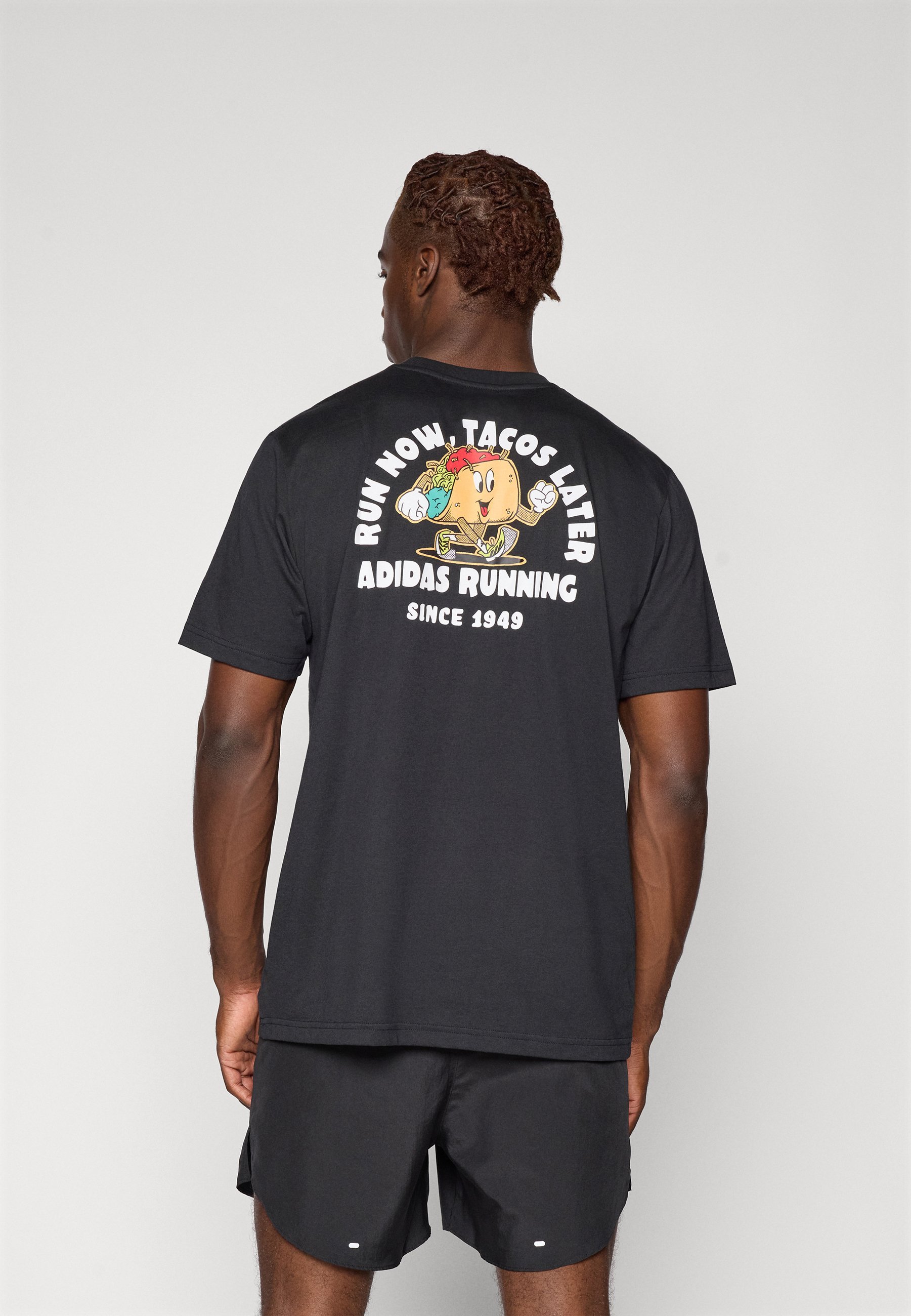adidas Performance TACO UNISEX - T-shirt met print - zwart