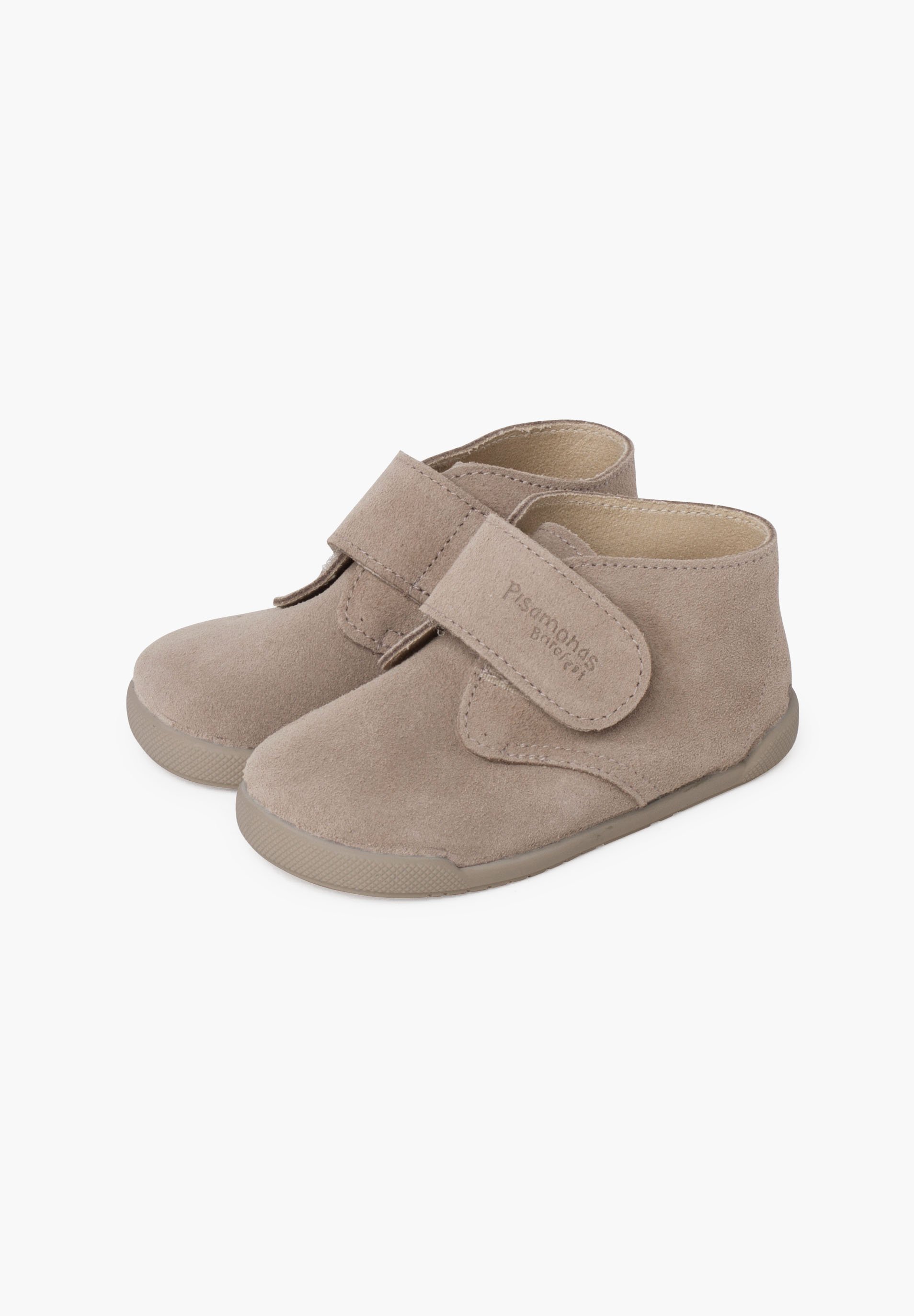 Scarpine da neonato Pisamonas con chiusura in velcro - colore sabbia