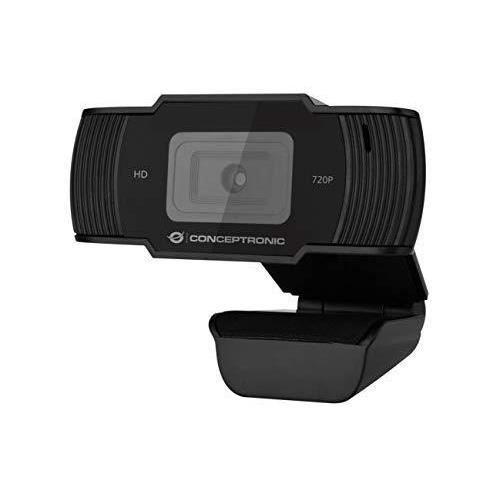 HD-webcam - CONCEPTRONIC - AMDIS05B - 720P - Zwart - Met microfoon