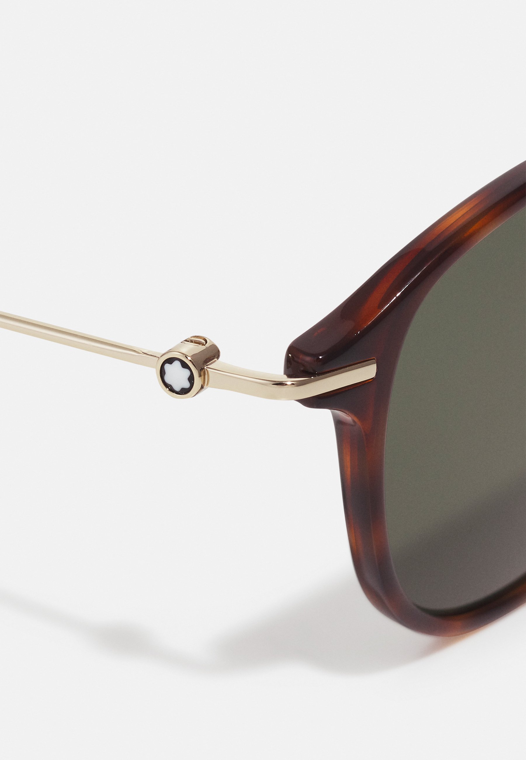 Mont Blanc UNISEX - Zonnebril - havana/goudkleurig/groen
