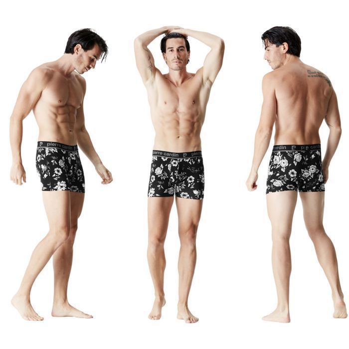 Pierrecardin Boxer Homme  Caleçon Homme - Noir  (Lot de 3)