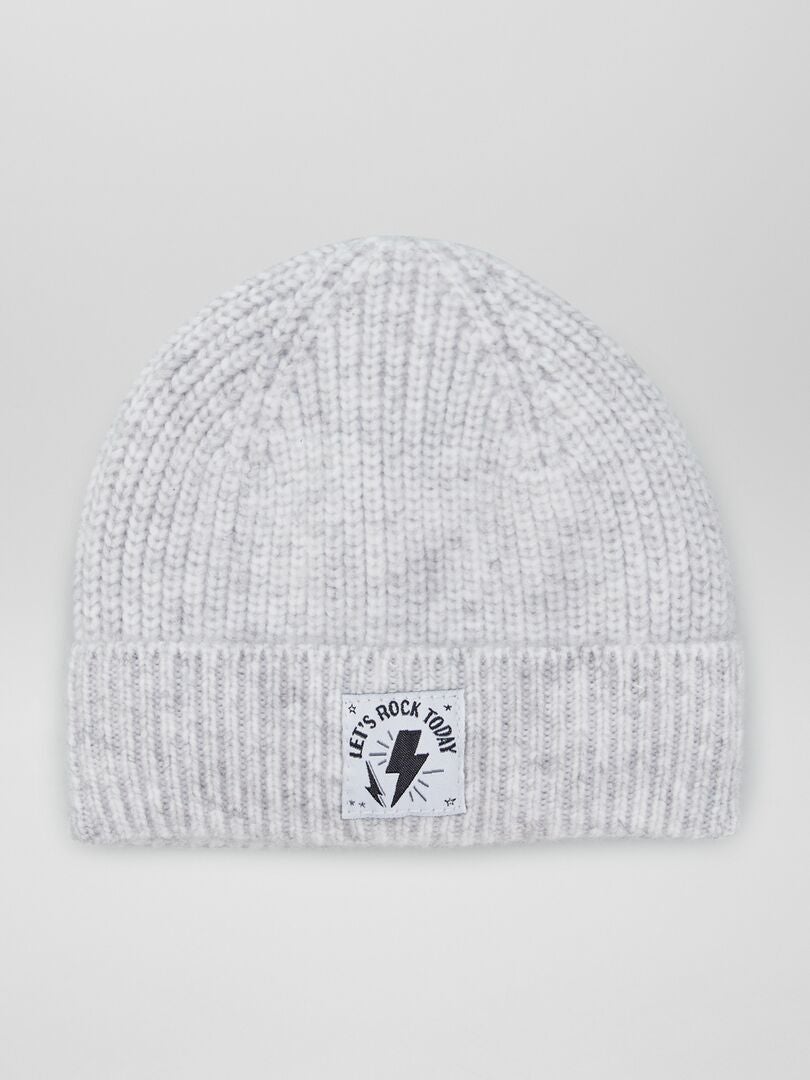 Gorro de punto - GRIS