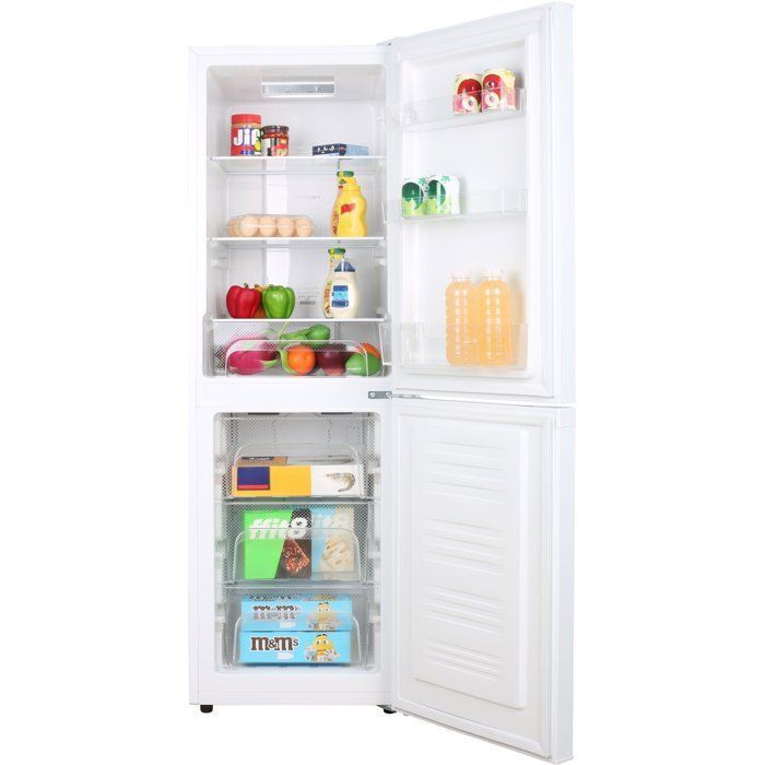 Frigorífico con congelador inferior - CONTINENTAL EDISON - CEFC193NFW3 - Clase energética E - 193 L - Ancho 48,5 x Profundidad 60 x Alto 158,5 cm - Blanco