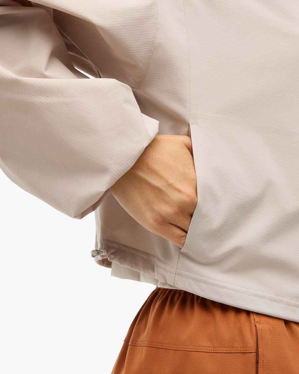 HOKA Woodland Outdoor Pullover Putty