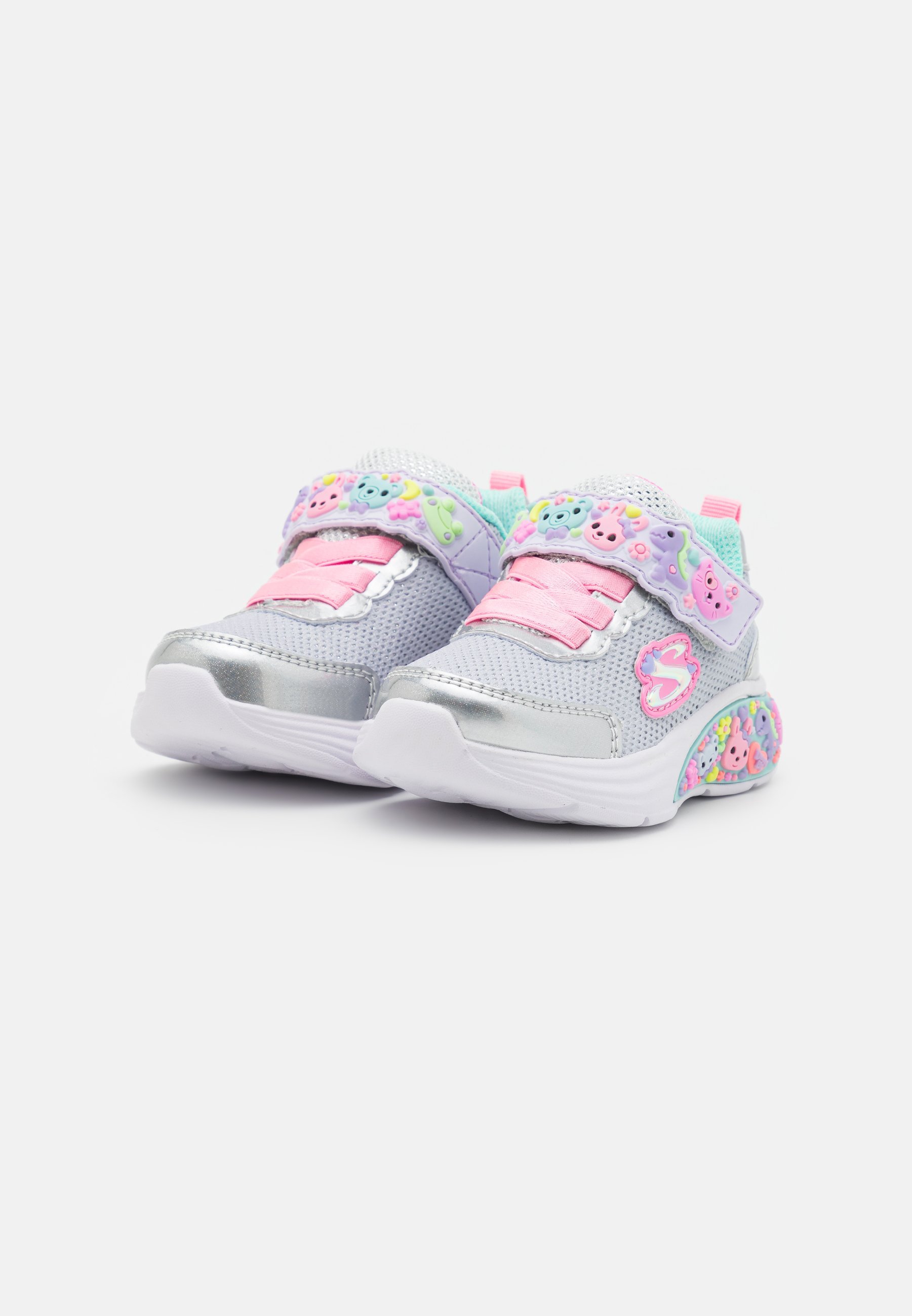 Skechers LIL DREAMERS - Sneaker - silber/mehrfarbig