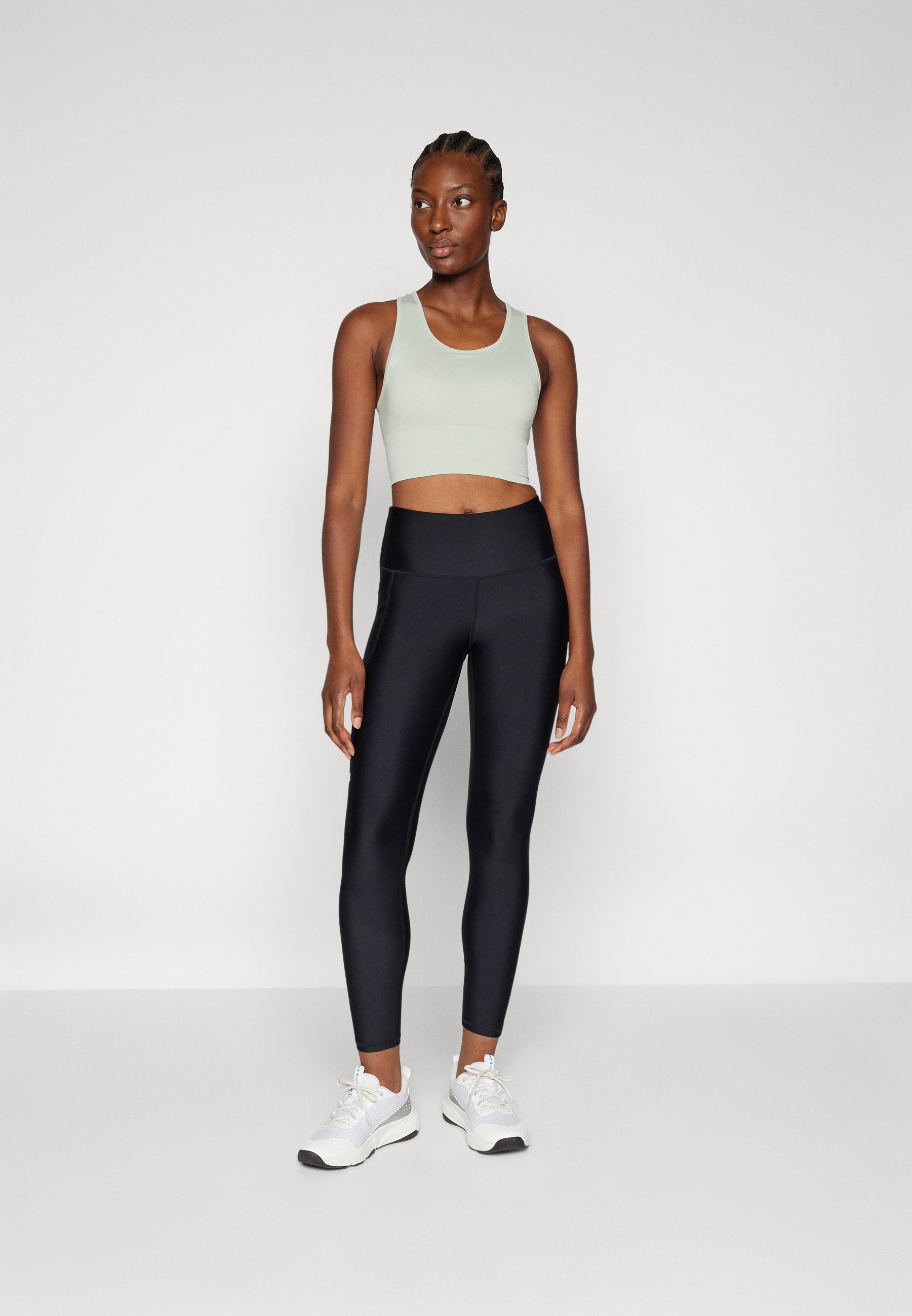 ONLY Play ONPDAISY-2 SEAM LONG BRA - Sportbeha met gemiddelde ondersteuning - aquagrijs