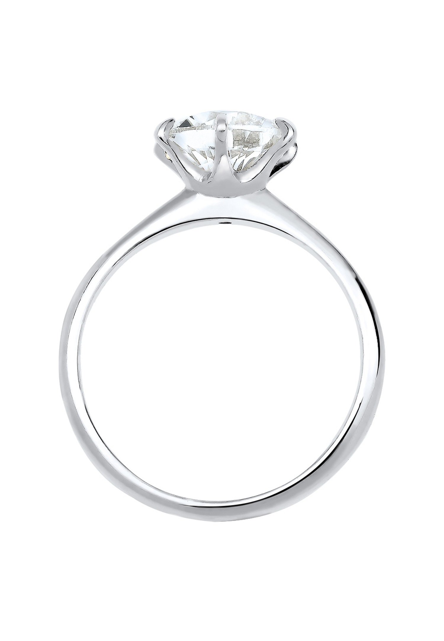 Elli Femmes Fiançailles avec Cristaux en Argent Sterling 925