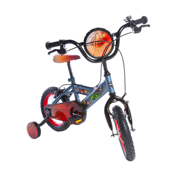 Avengers kinderfiets, 30 cm, grijs/zwart
